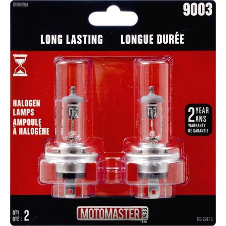 9003 MotoMaster Long Lasting Halogen Bulb, 2-pk