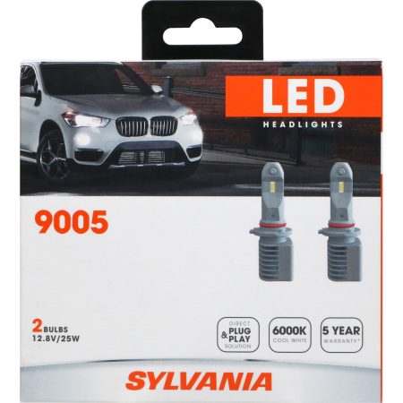 9005 Sylvania ZEVO® LED Headlights, 6000k Cool White Light, 2-pk