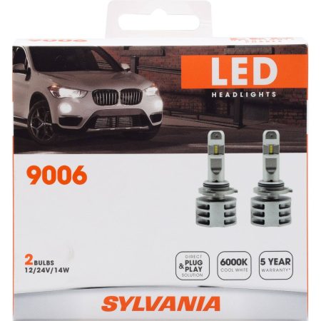 9006 Sylvania ZEVO® LED Headlight Bulb, 6000k Cool White Light, 2-pk