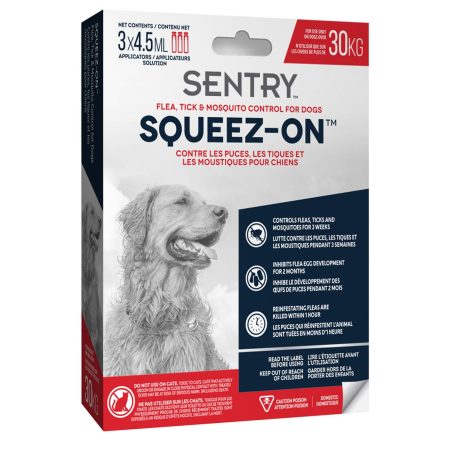 Squeez-On Flea Tick & Mosquito Control for Dogs Over 30kg