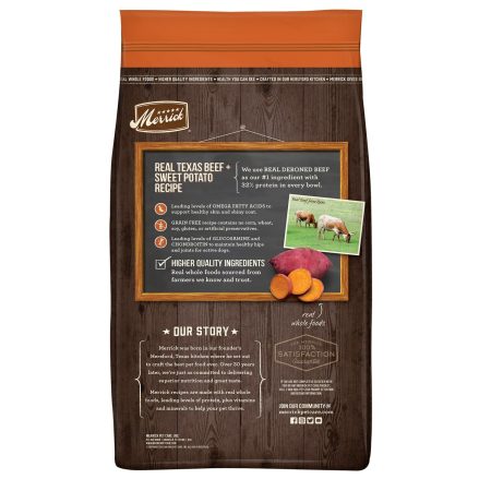 Real Texas Beef + Sweet Potato Grain-Free Recipe Adult Dog Food