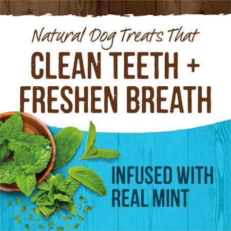 Fresh Kisses Double-Brush Real Mint Medium Breed Dog Treats