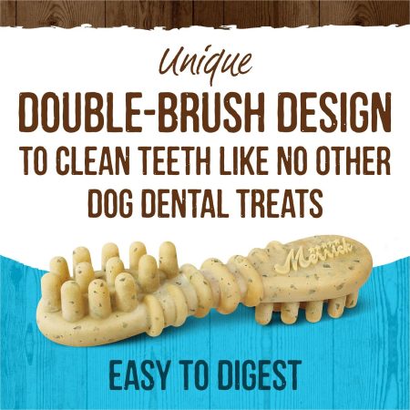 Fresh Kisses Double-Brush Real Mint Medium Breed Dog Treats