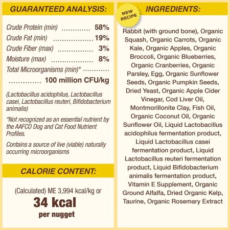 Freeze-Dried Nuggets Rabbit Formula Dog Food