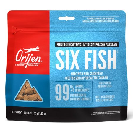 Six Fish Freeze-Dried Cat Treats