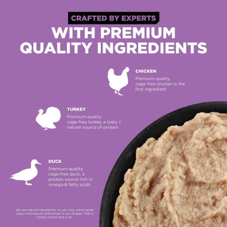 Carnivore Grain-Free Chicken, Turkey + Duck Pate Recipe Cat Food