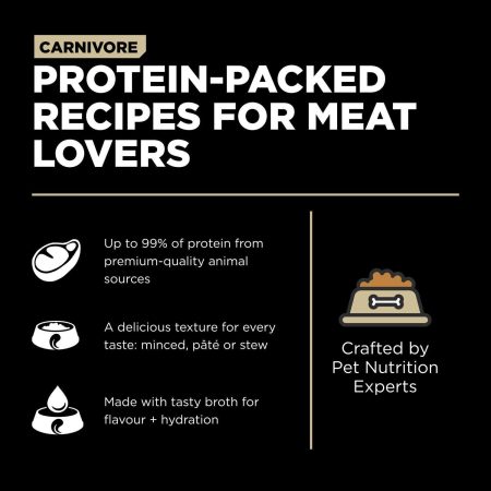 Carnivore Grain-Free Minced Lamb + Wild Boar Recipe Cat Food