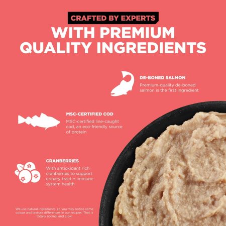 Carnivore Grain-Free Salmon + Cod Pate Recipe Cat Food