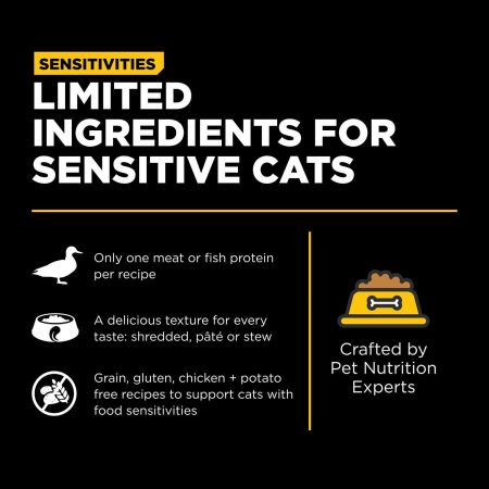 Sensitivities Limited Ingredient Grain-Free Duck Pate Recipe Cat Food