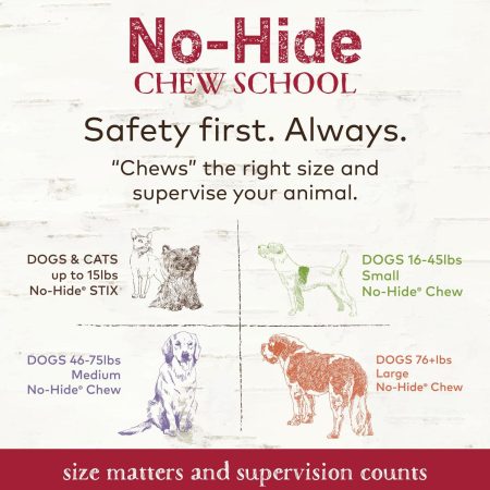 No-Hide Grass-Fed Beef Stix Natural Rawhide Alternative Dog & Cat Chew