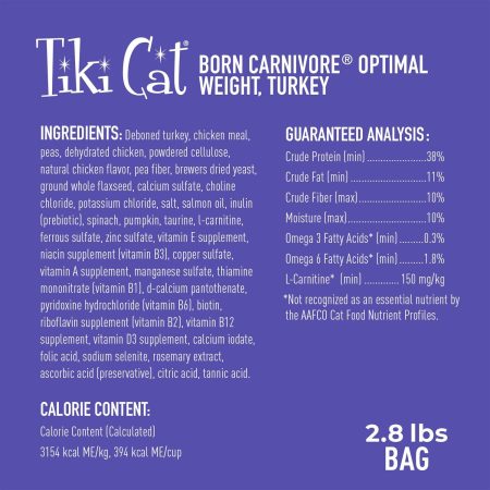 Born Carnivore Turkey & Peas Luau Light Cat Food