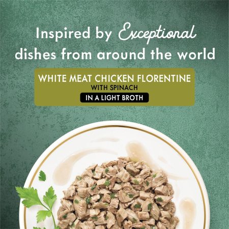 Medleys White Meat Chicken Florentine Adult Cat Food