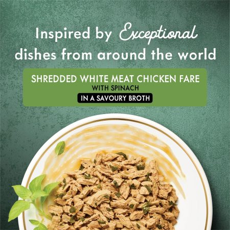 Medleys Shredded White Meat Chicken Fare Adult Cat Food