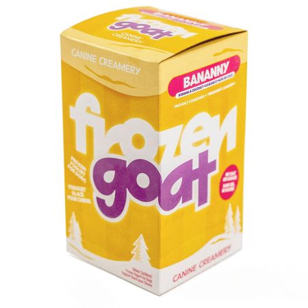 Frozen Goat Bananny Dog Treats