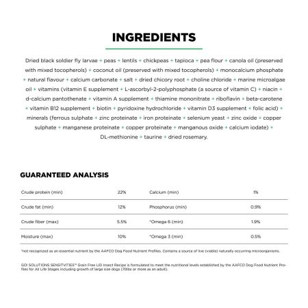 Sensitivities Limited Ingredient Grain-Free Insect Recipe Adult Dog Food