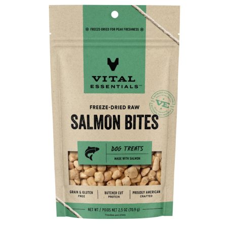 Freeze-Dried Raw Salmon Bites Dog Treats