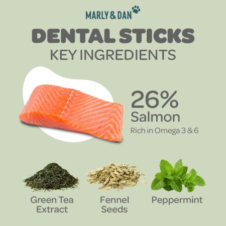 Dental Care Salmon Sticks Small Dog Treats