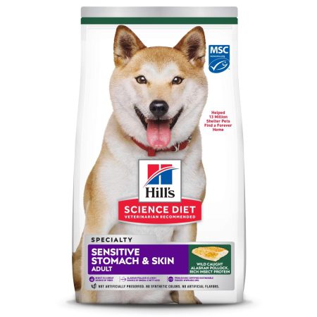 Sensitive Stomach & Skin Pollock and Barley with Insect Protein Recipe Adult Dog Food