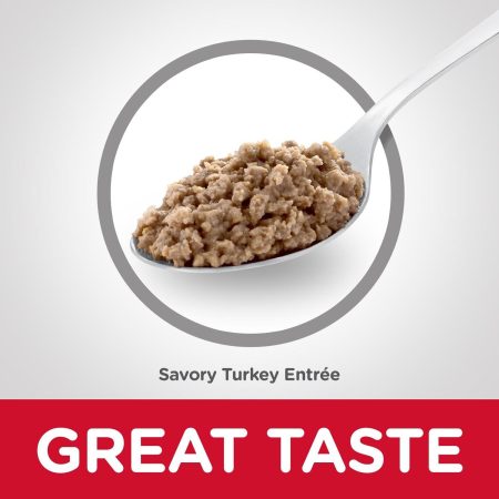 Adult 7+ Savory Turkey Entree Cat Food