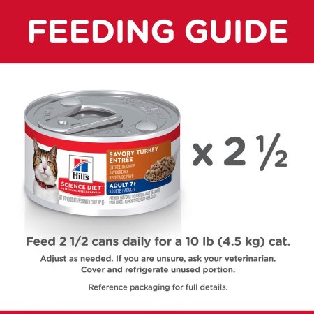 Adult 7+ Savory Turkey Entree Cat Food