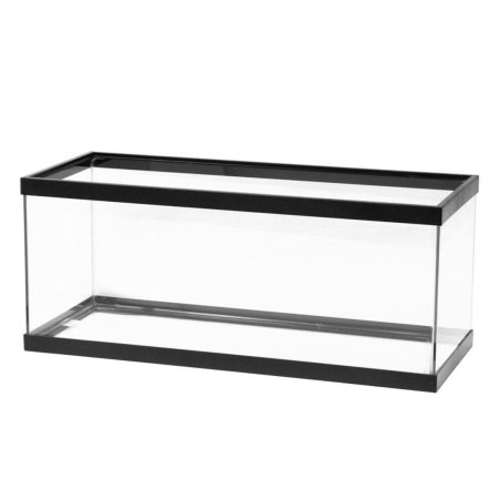 Standard Glass Rectangle Silicone Black Aquarium