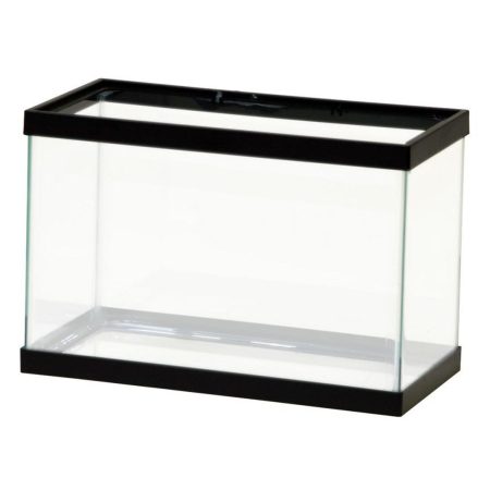 Standard Glass Rectangle Silicone Black Aquarium