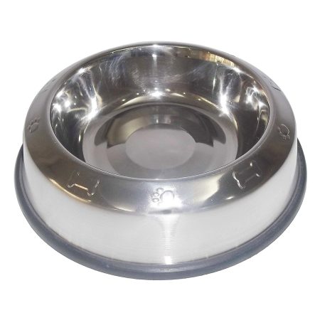 Non Skid Stainless Steel Dog Bowl