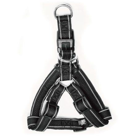 Step-In Black Dog Harness