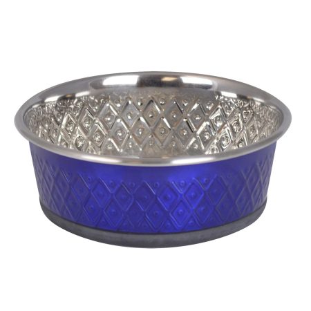 Embossed Bowl Sapphire