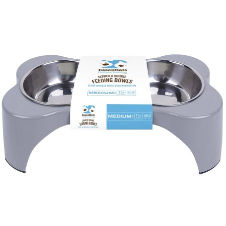 Melamine Elevated Diner Set Grey