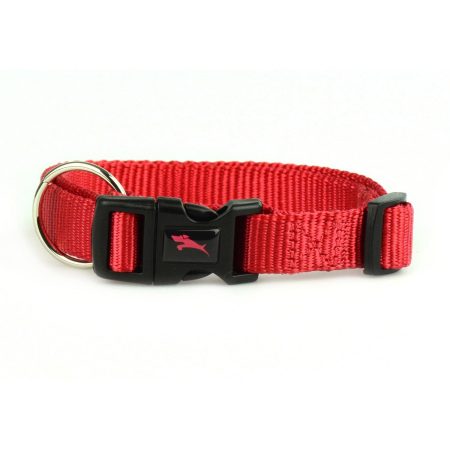 Nylon Adjustable Red Dog Collar