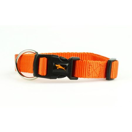 Nylon Adjustable Dark Orange Dog Collar