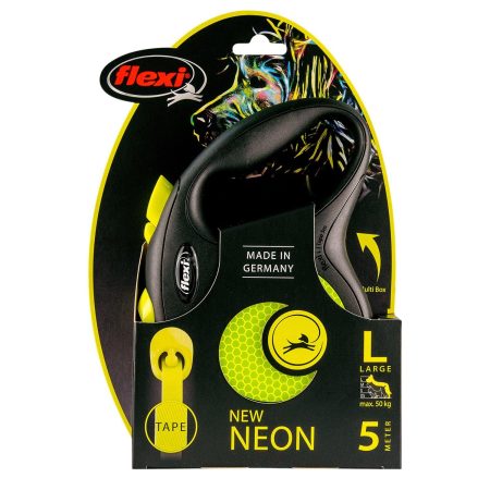 Neon Tape Leash 16ft Yellow