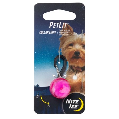 PetLit Collar Light Jewel Assorted Colours