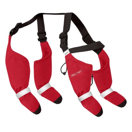 Suspender Long Red Dog Boots