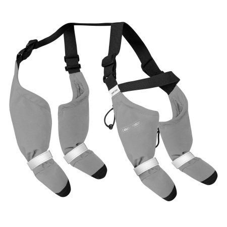 Suspender Long Grey Dog Boots