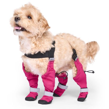 Suspender Long Pink Dog Boots