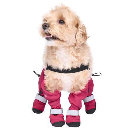 Suspender Long Pink Dog Boots