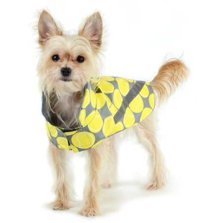 Raincoat with Reflective Stripe Yellow