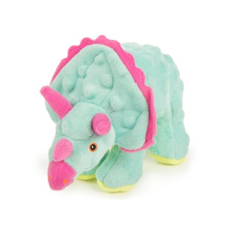 Teal Dinos Frills Dog Toy