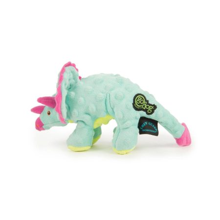 Teal Dinos Frills Dog Toy