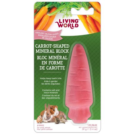 Carrot-Shaped Mineral Block for Small Animals