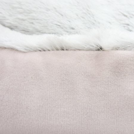 Velvet Bolster Bed Pink