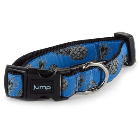 Nylon Adjustable Blue Pineapple Dog Collar