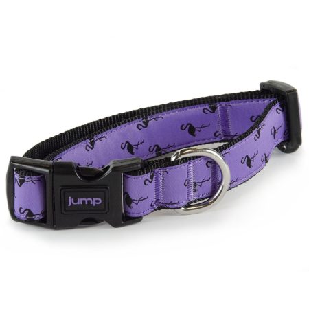 Nylon Adjustable Purple Flamingo Dog Collar