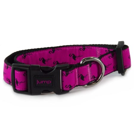 Nylon Adjustable Pink Flamingo Dog Collar