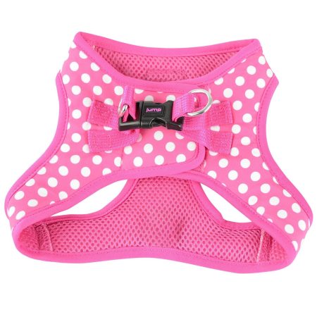 Vest Pink Polka Dot Dog Harness