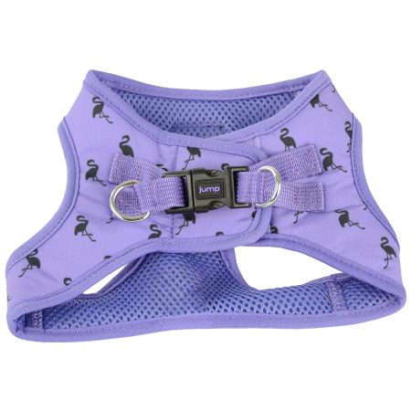 Vest Purple Flamingo Dog Harness