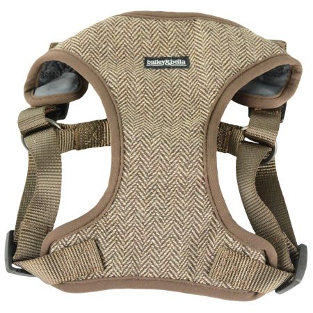 Herringbone Brown Dog Harness