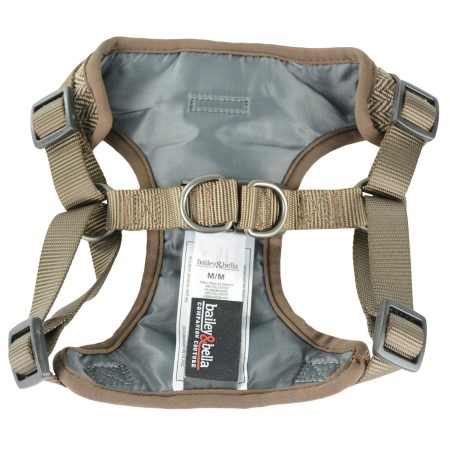 Herringbone Brown Dog Harness